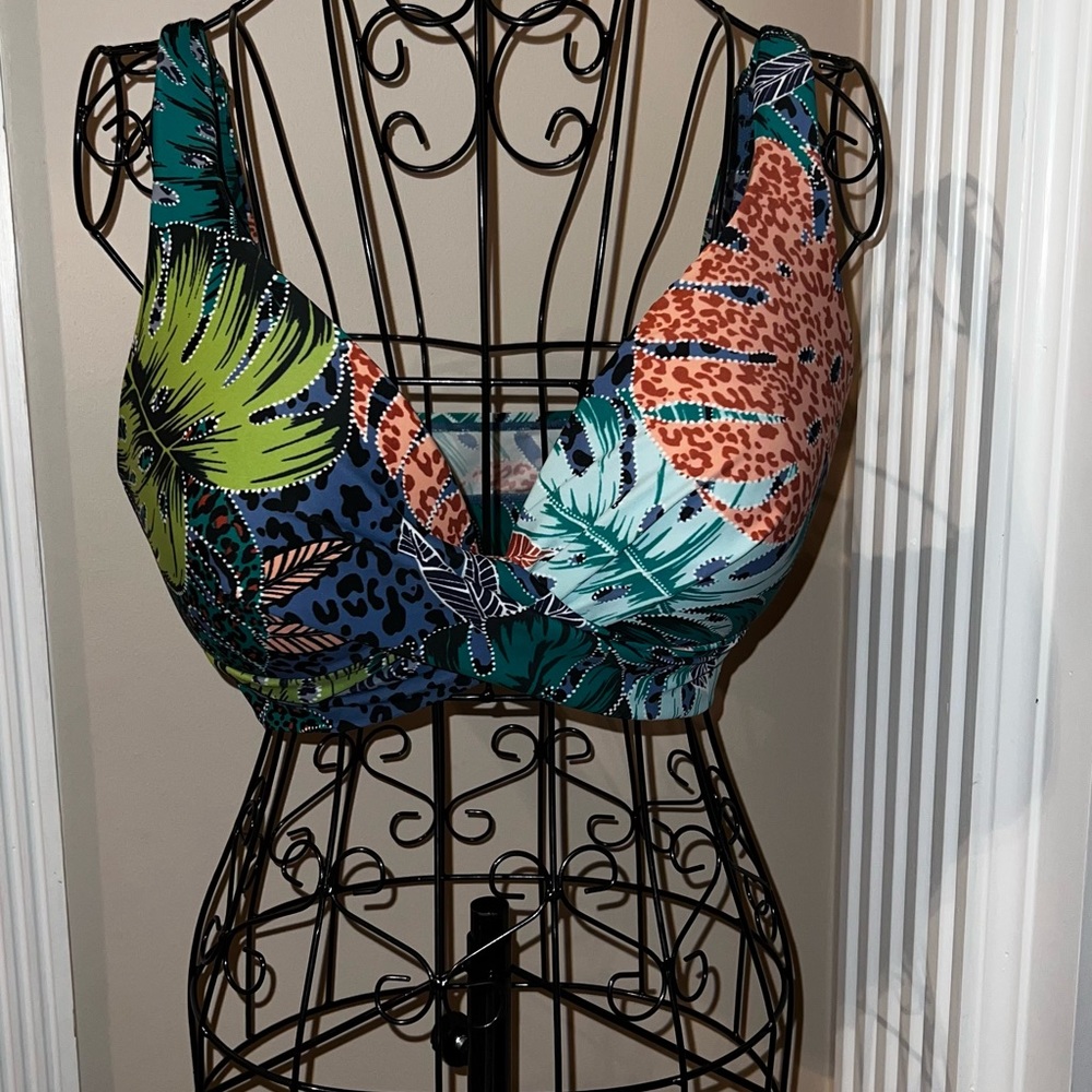New Directions Blue Bustier Bikini Swimwear